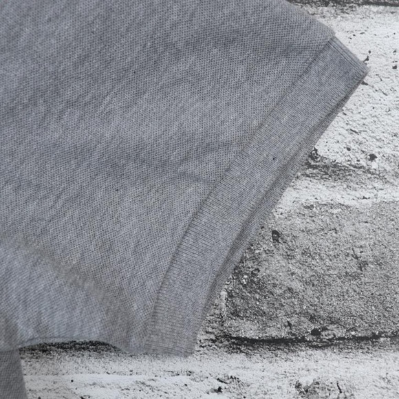 Mate Made in Italy Men’s Polo Gray Polo Button Collared Shirt Organic Cotton. M - Picture 4 of 10